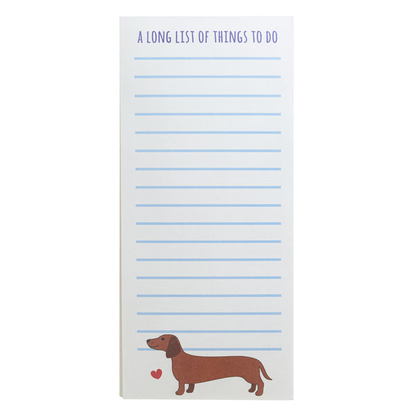 Sausage dog to-do list!