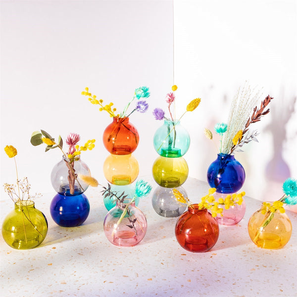 Stacking Glass Bubble Vases